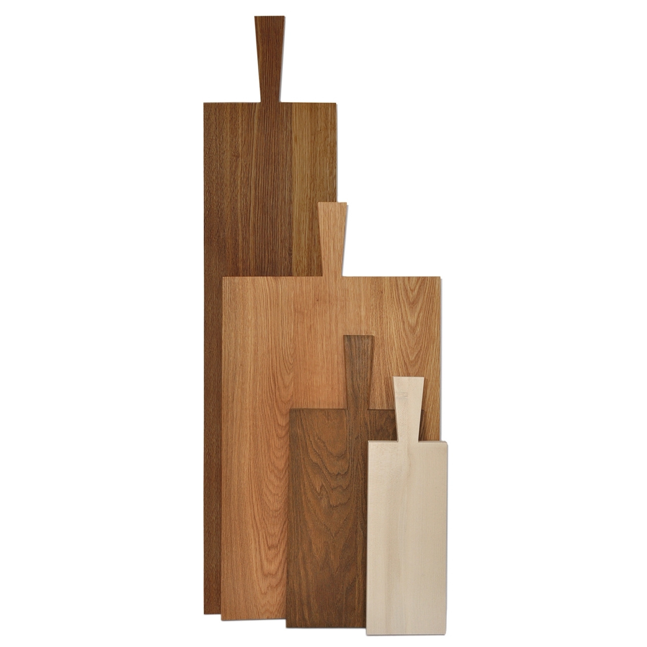 Boards with handle made of oak
