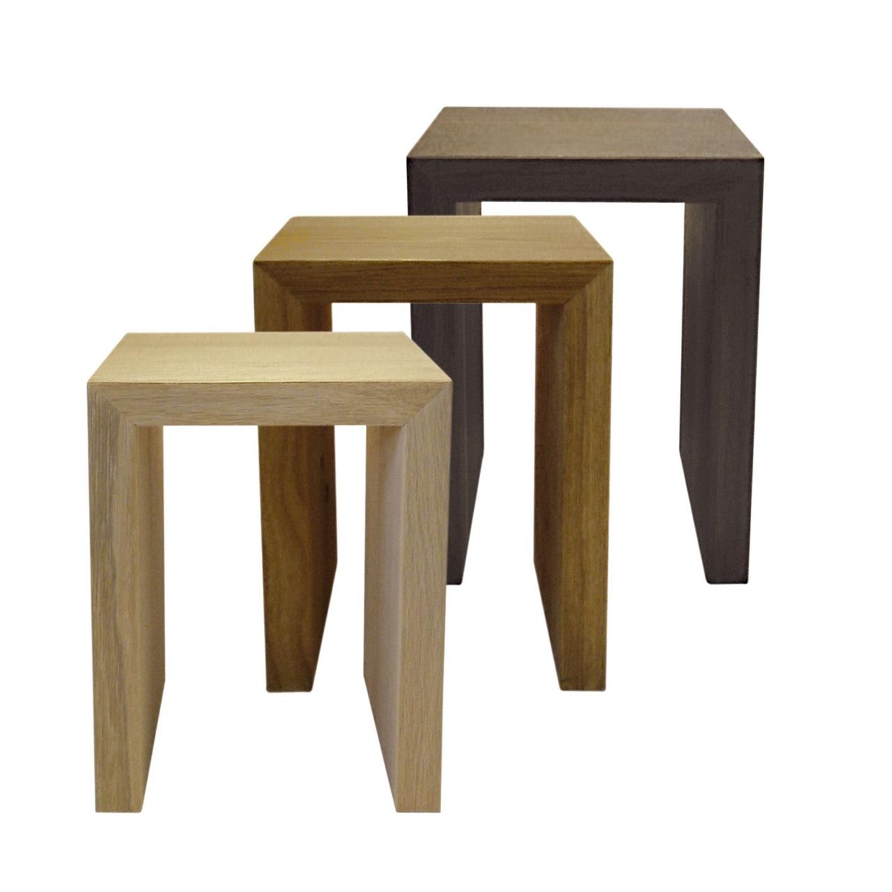 Hocker aus massiver Eiche
