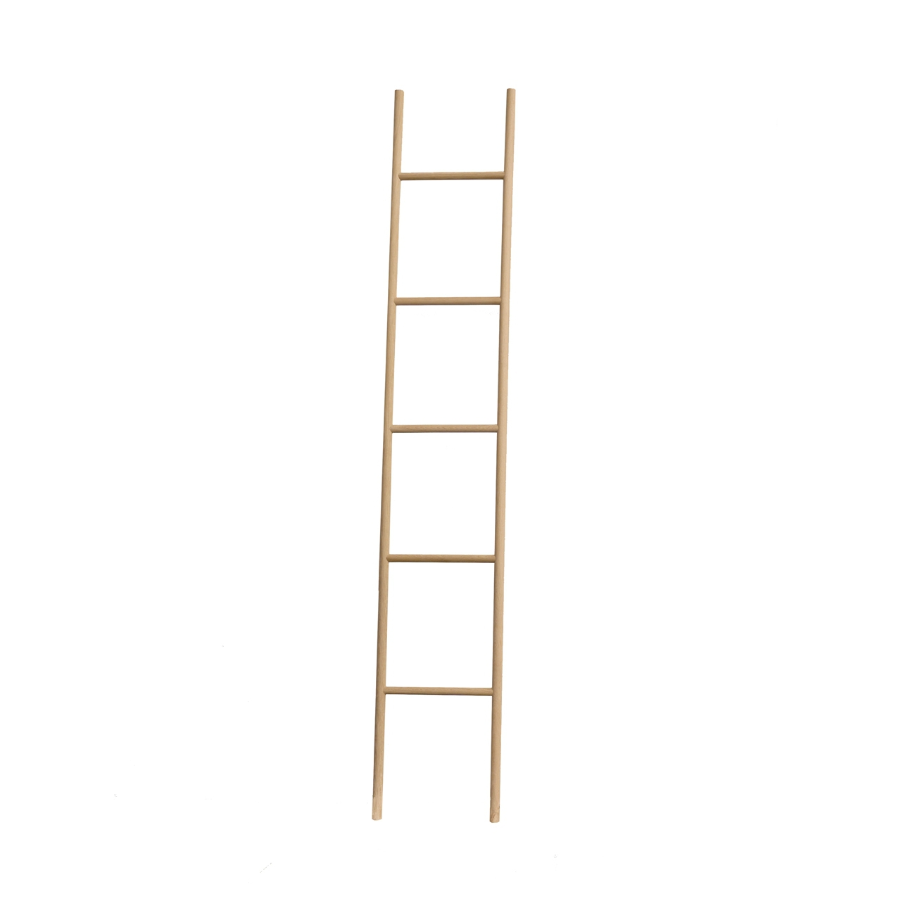 Narrow ladder made of round sticks