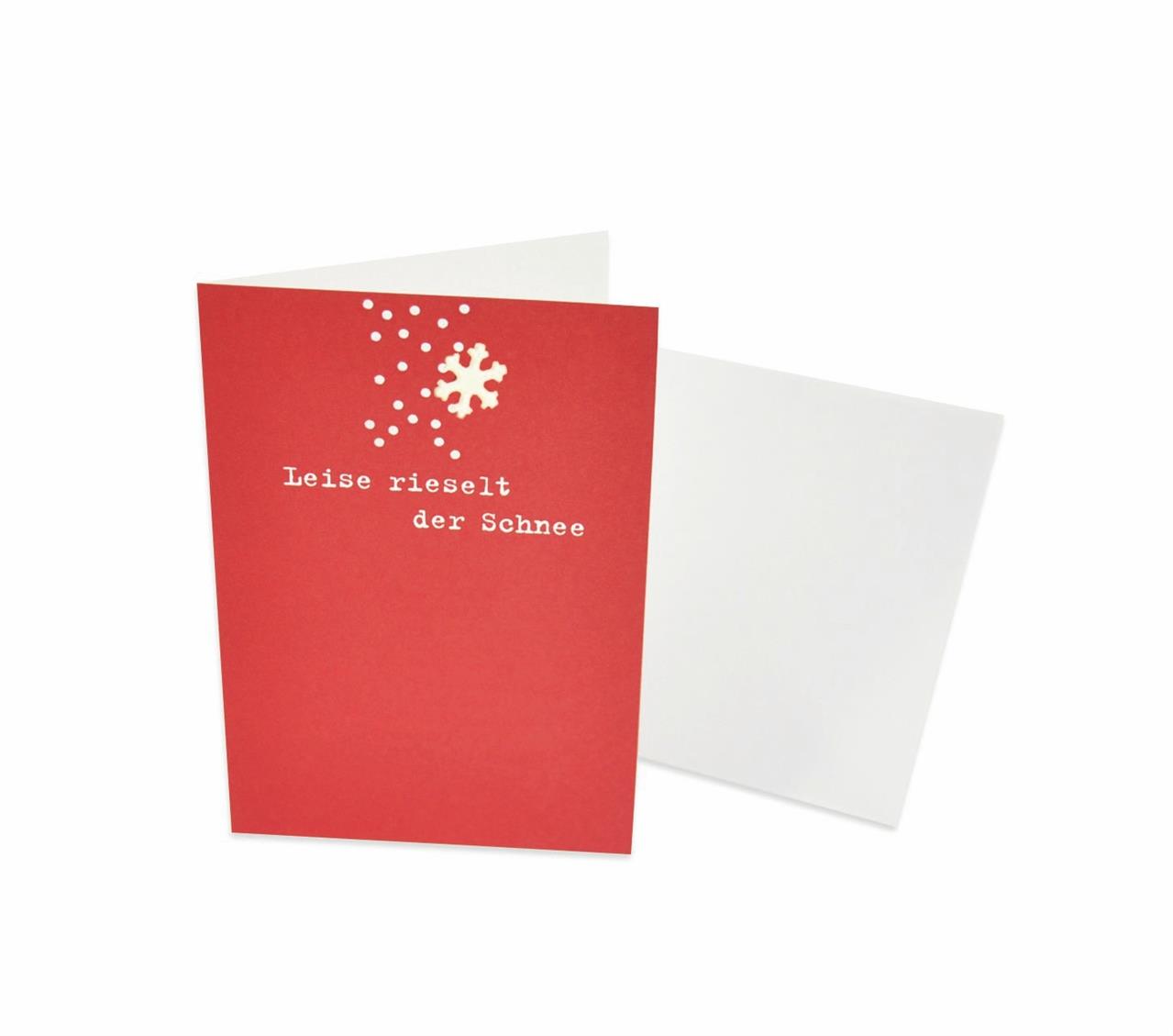 Greeting card "Leise rieselt der Schnee"