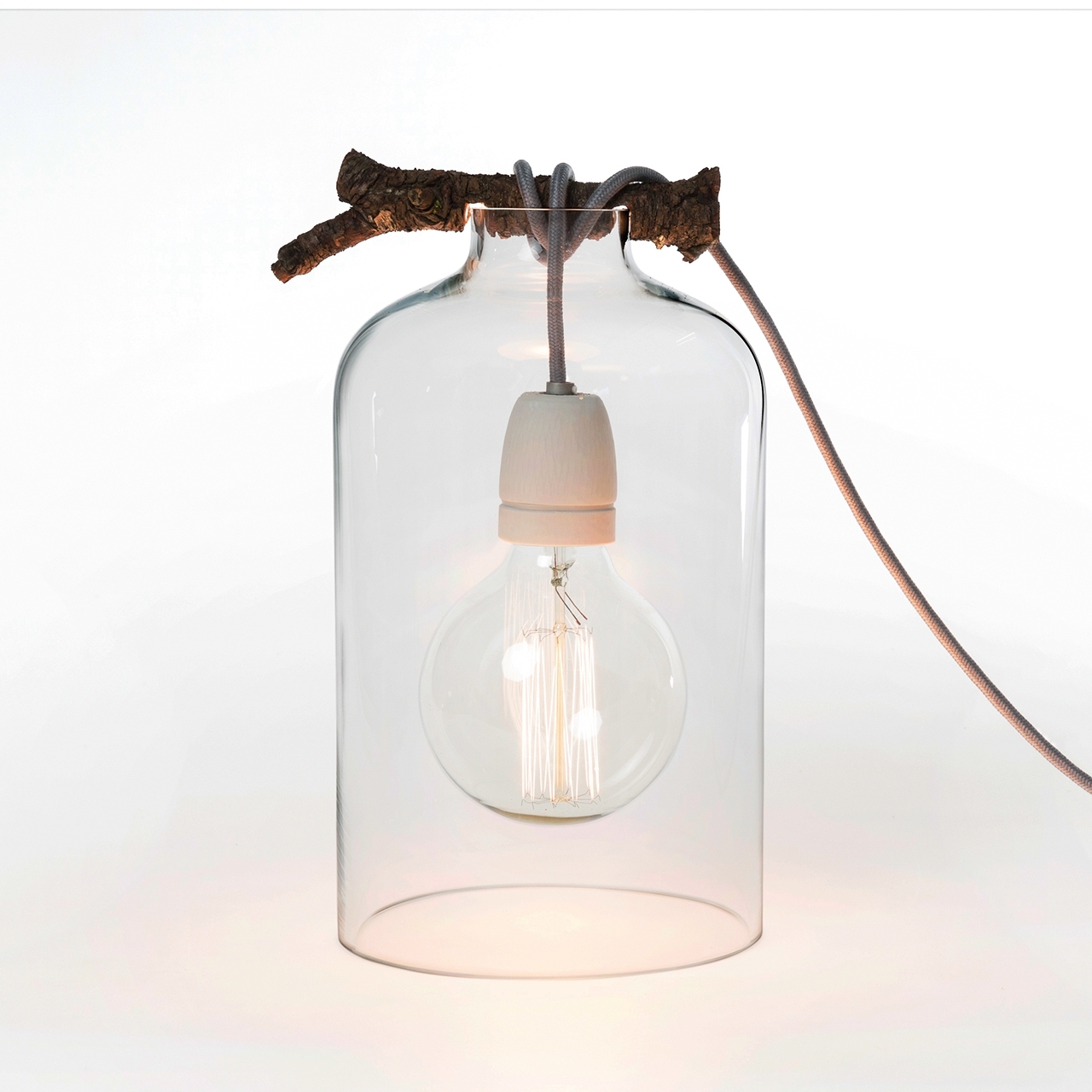 Glass bell lamp