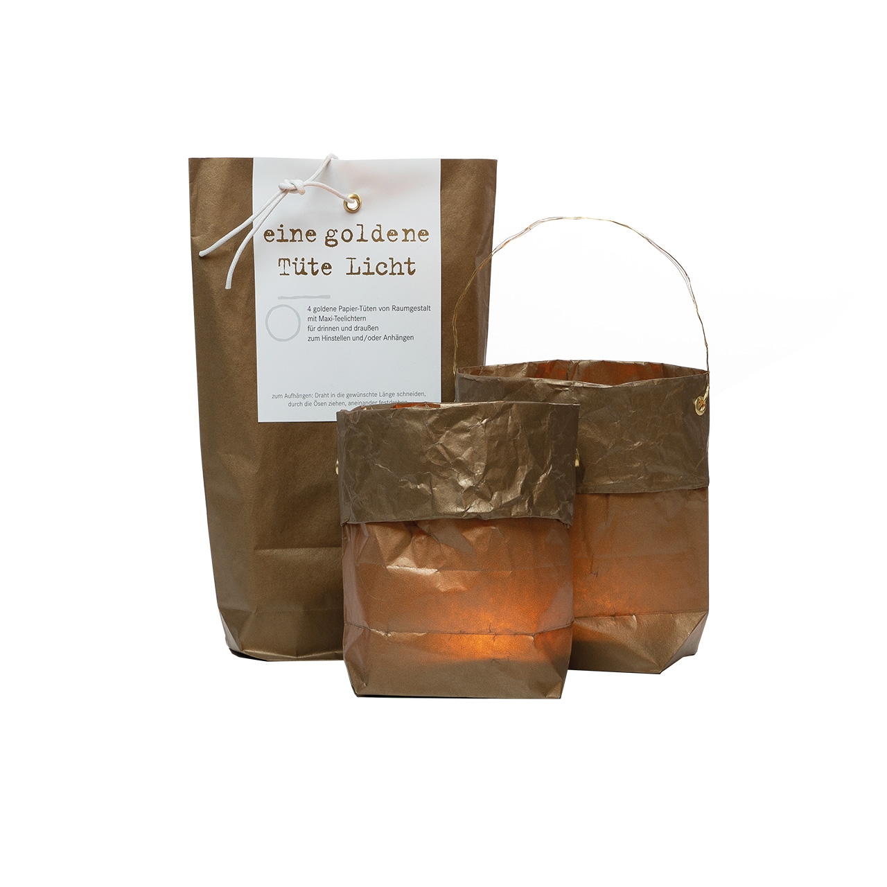 A golden bag of light