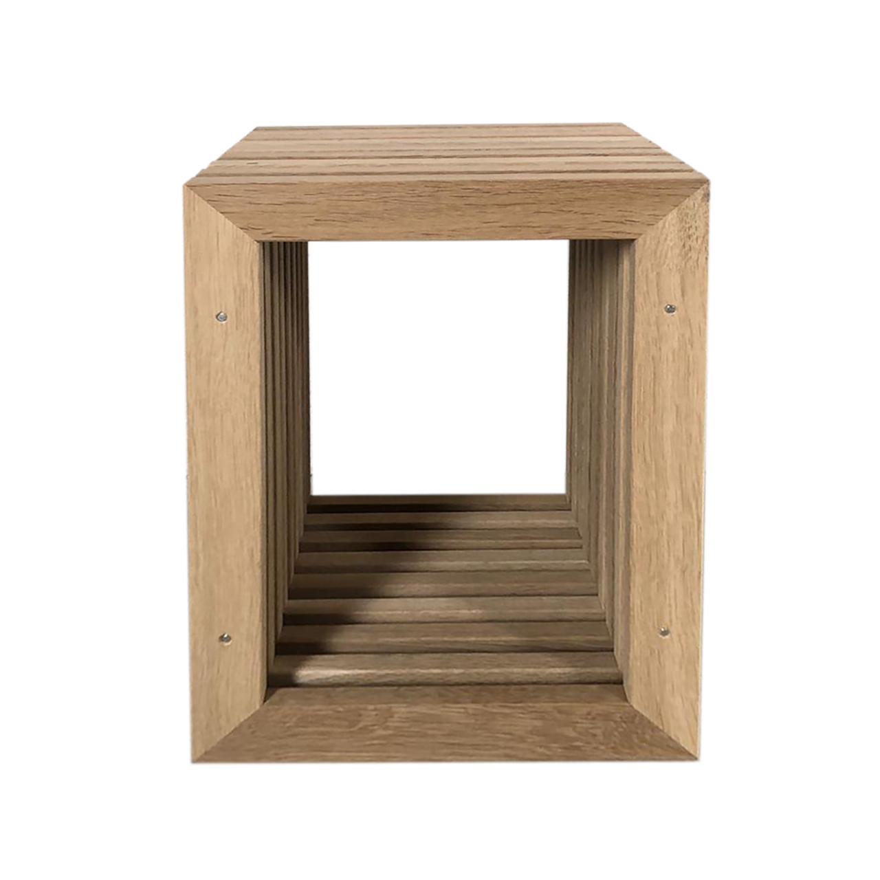 Bonner Hocker aus Eichenlamellen
