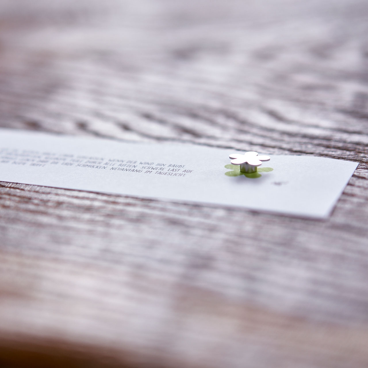 Card with Flower Magnet