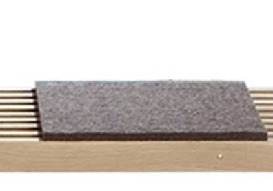 Cushion mottled felt