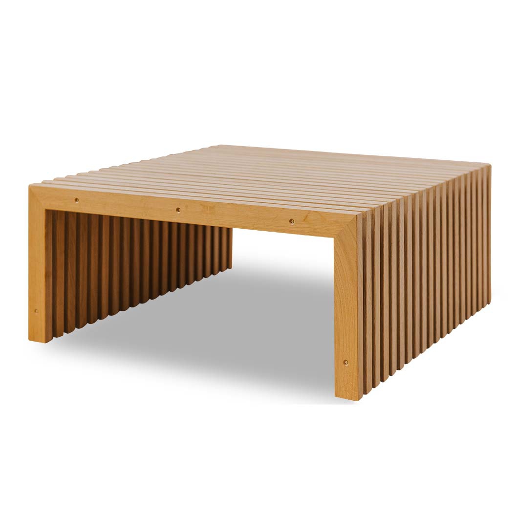 Couchtisch, Lamellen aus Eiche