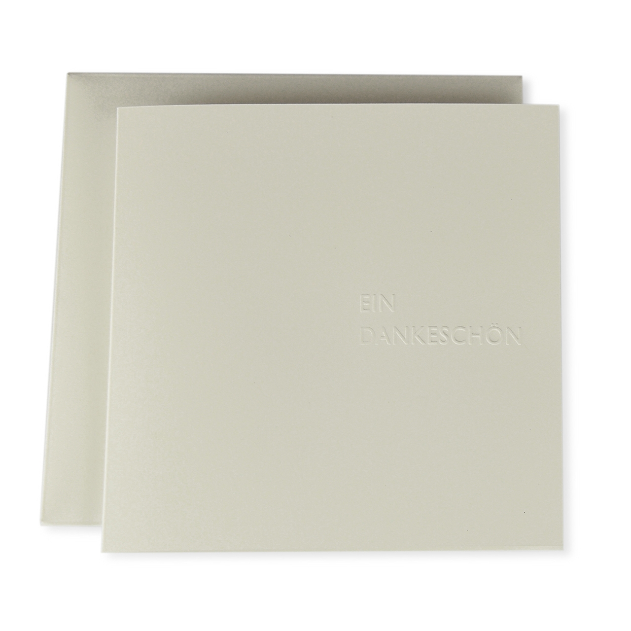 Greeting card with stamp DANKESCHÖN