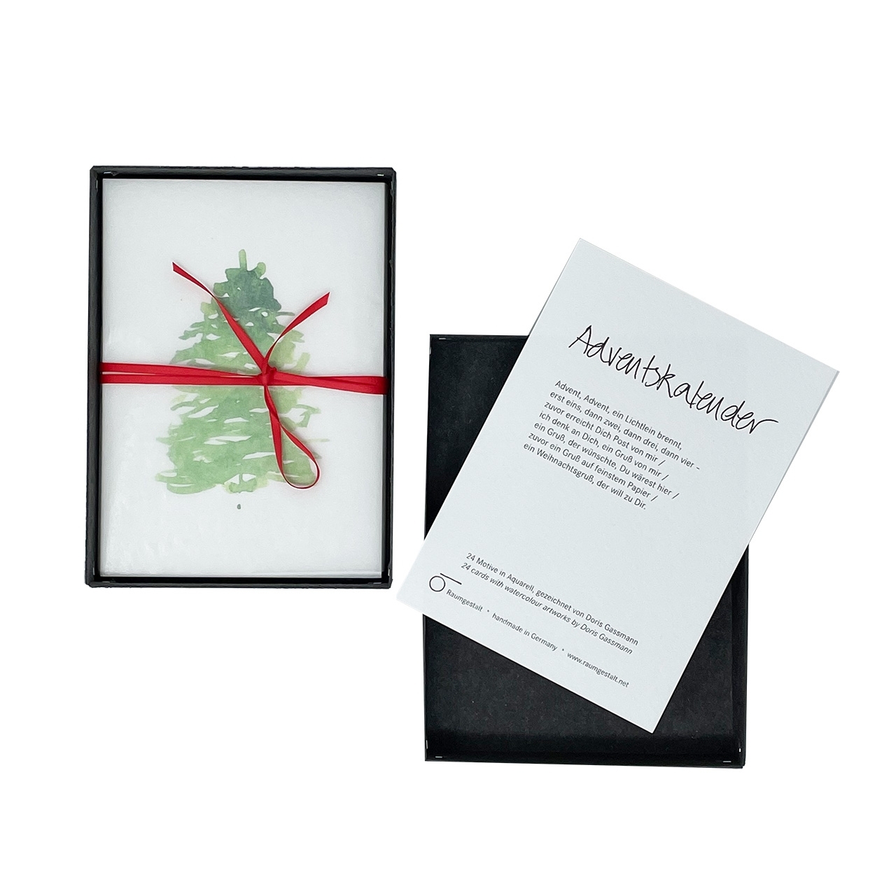 Advent calendar, 24 postcards, English