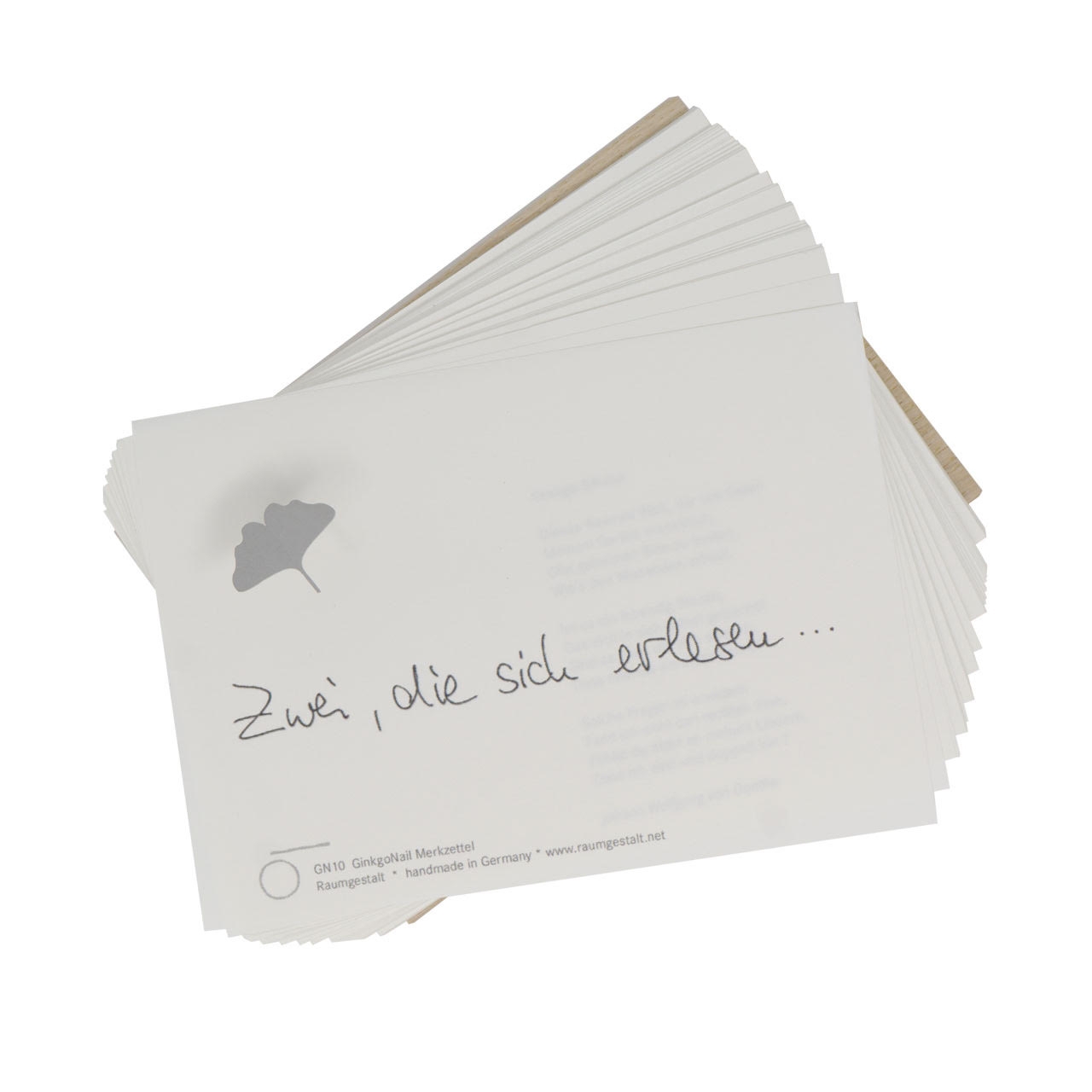 GinkgoNail Merkzettel