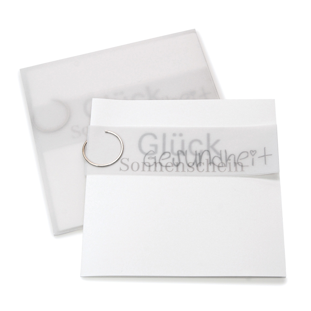 Greeting card with 3 good wishes