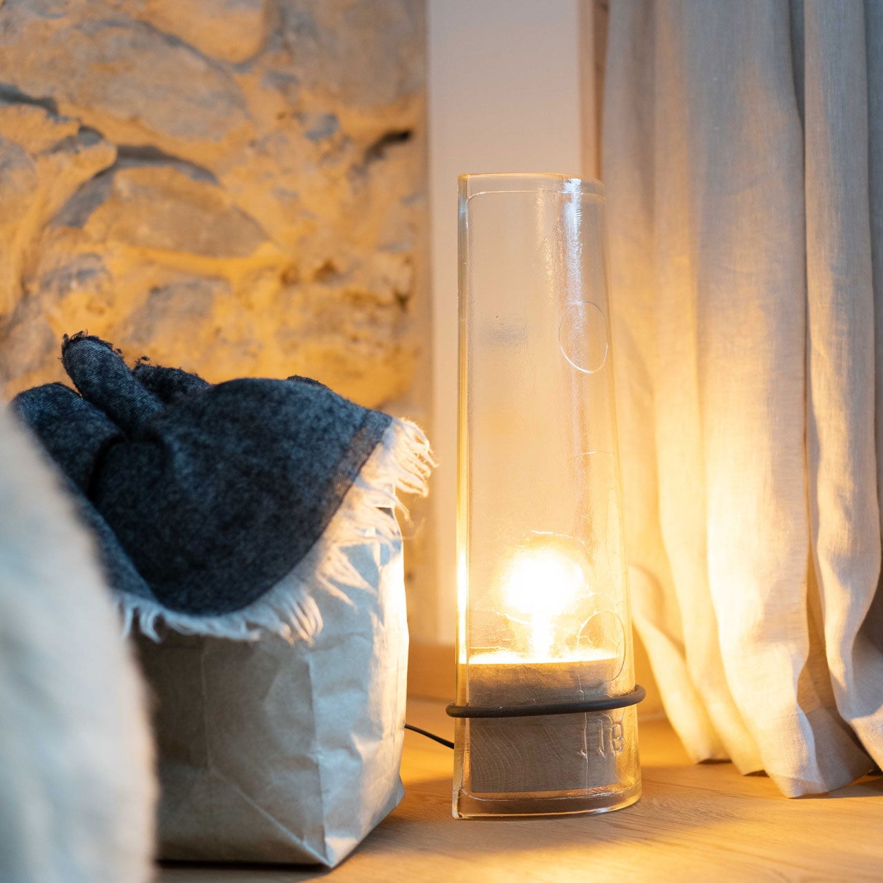 Glass tile lamp No. 116